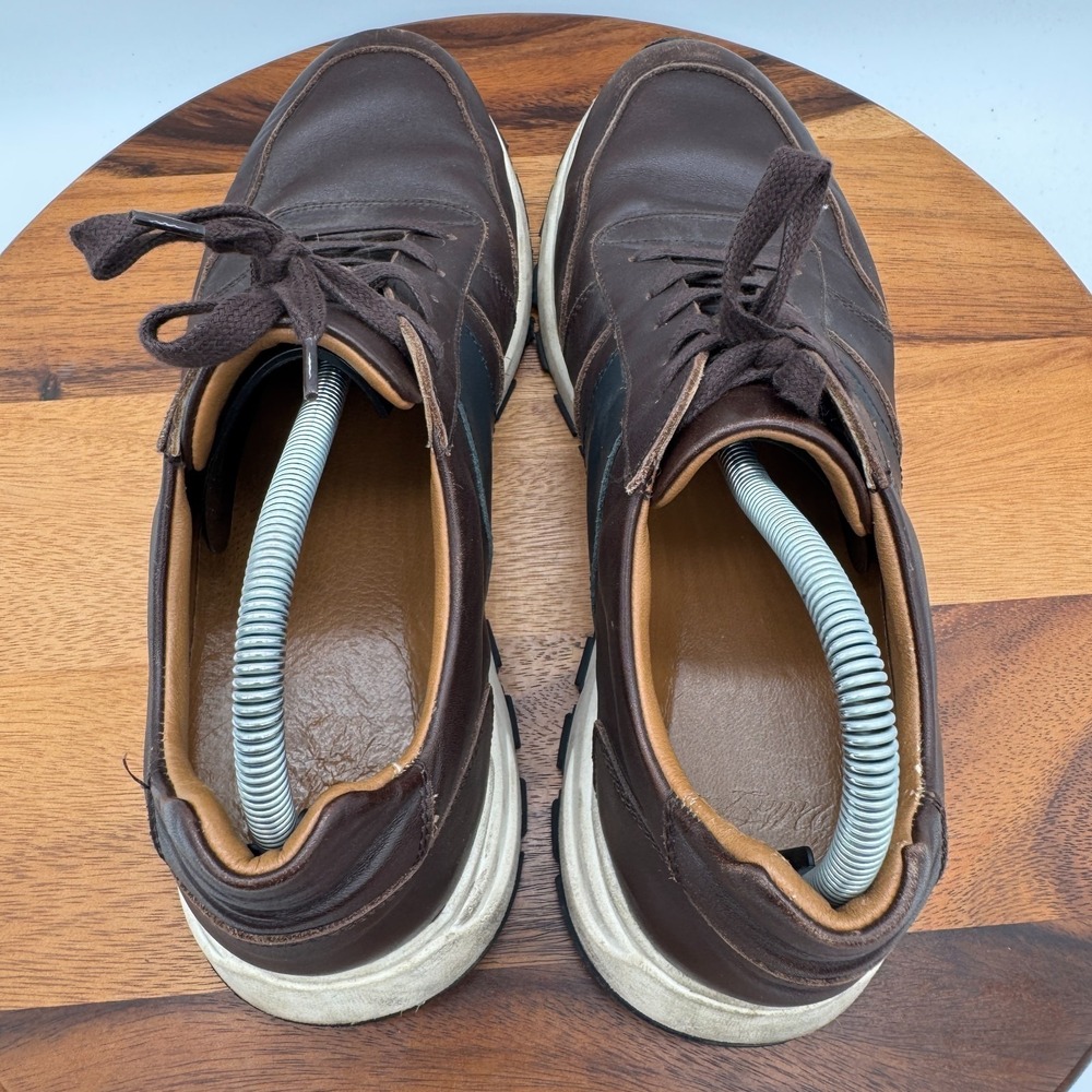 VellaPais Hampton Shoes Mens 11 Brown Leather Fashion Casual Walking Sneakers - Picture 6 of 11
